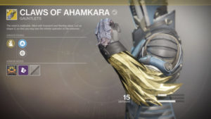 D2 DLC2 Exotic Claws of Ahamkara