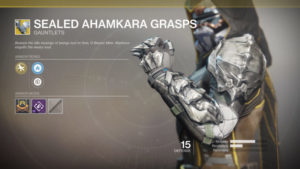 D2 DLC2 Exotic Sealed Ahamkara Grasps