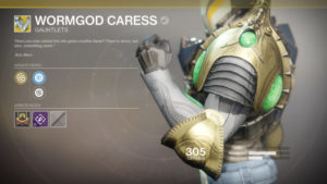 D2 DLC2 Exotic Wormgod Caress