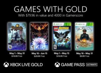 Odhaleny hry Xbox Games With Gold na květen 2021