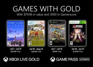 Byla odhalena nabídka Games With Gold na červenec 2021