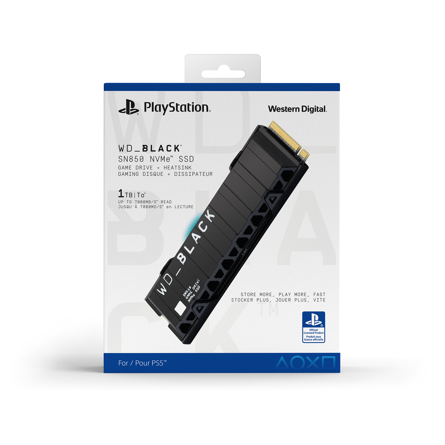 WD Black SN850 PS5 1TB WW front