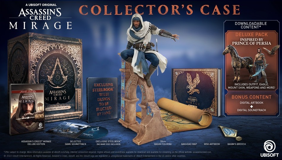 assassins creed mirage collectors case