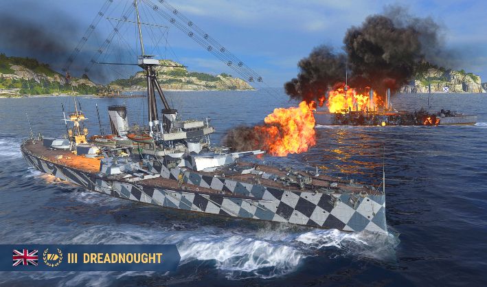 World of Warships slaví pět let na Steamu a rozdává Steam peněženku za 5 dolarů 1 dreadnought 709x418 1