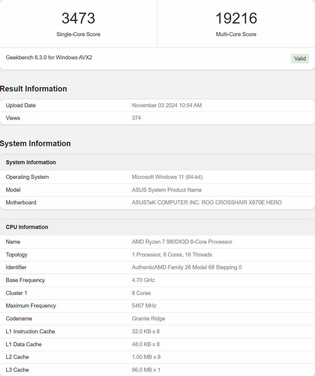 AMD Ryzen 7 9800X3D 3D V Cache CPU