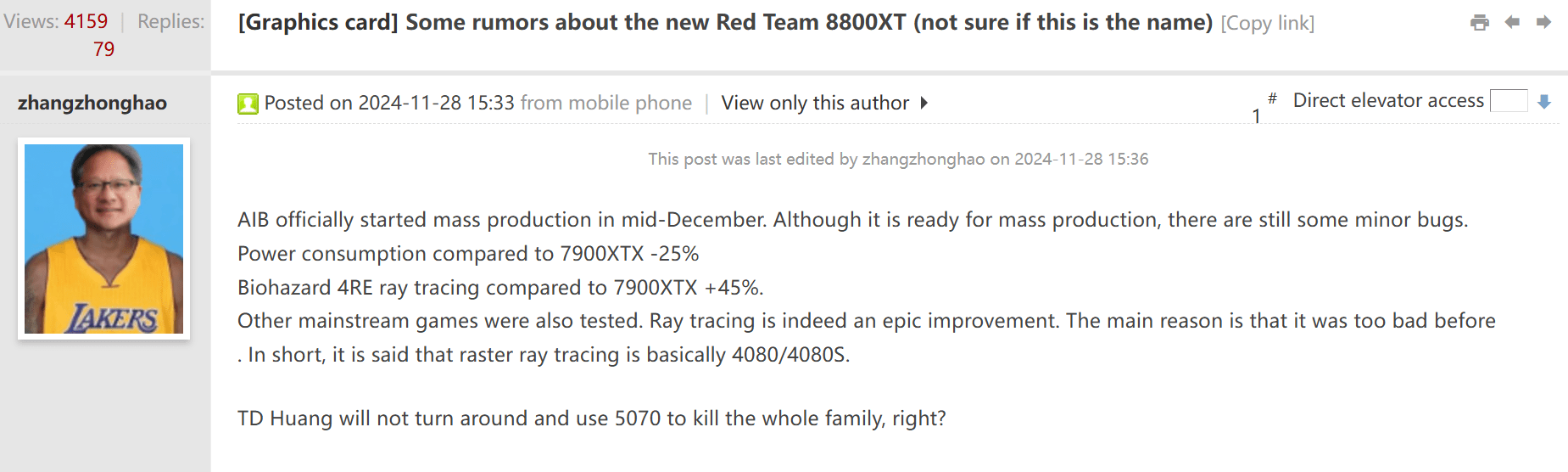 AMD Radeon RX 8800 XT RDNA 4 GPU