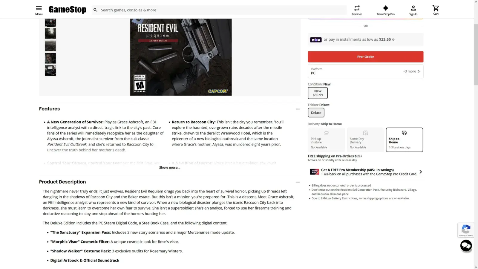 Resident Evil Requiem leak únik