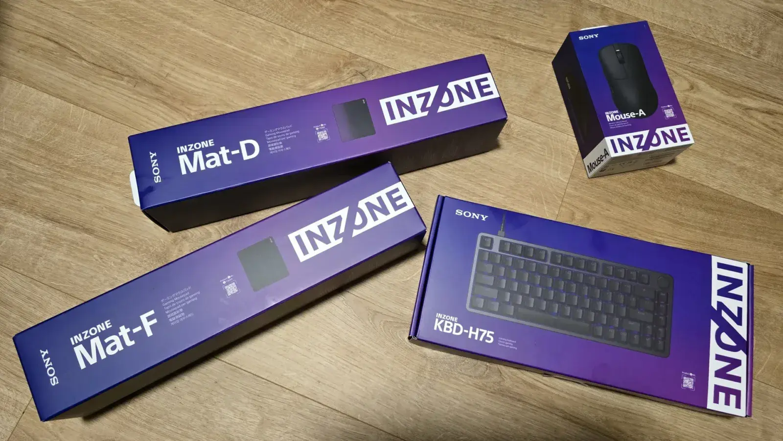 SONY Inzone KBD‑H75, Mouse‑A, Mat‑F/Mat‑D