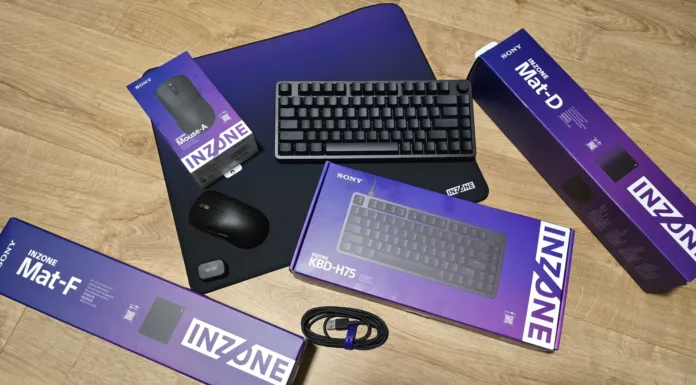 SONY Inzone KBD‑H75, Mouse‑A, Mat‑F/Mat‑D recenze