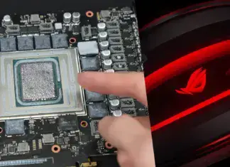 ASUS ROG Matrix RTX 5090 nově aplikovaná pasta