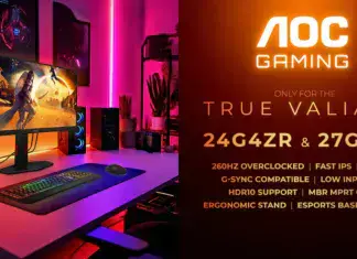 AOC uvádí herní monitory 24G4ZR a 27G4ZR s IPS 260Hz a odezvou 0.3ms AOC 24G4ZR 27G4ZR