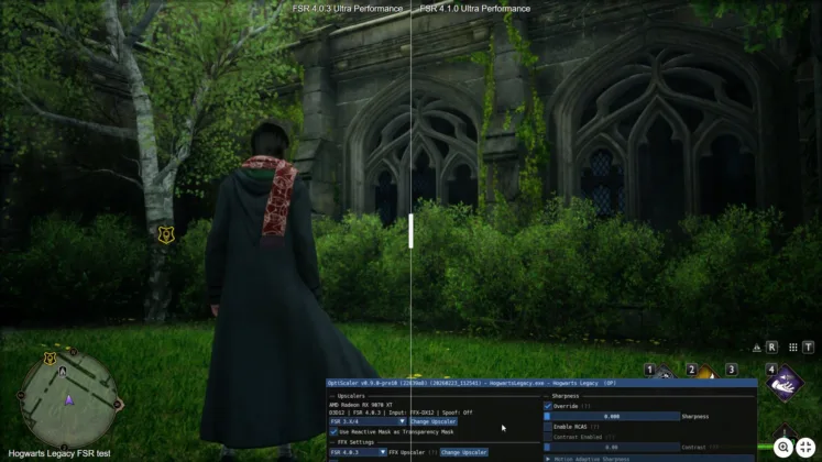 FSR 4.0.3 vs FSR 4.1.0 Ultra Performance Hogwarts Legacy 2