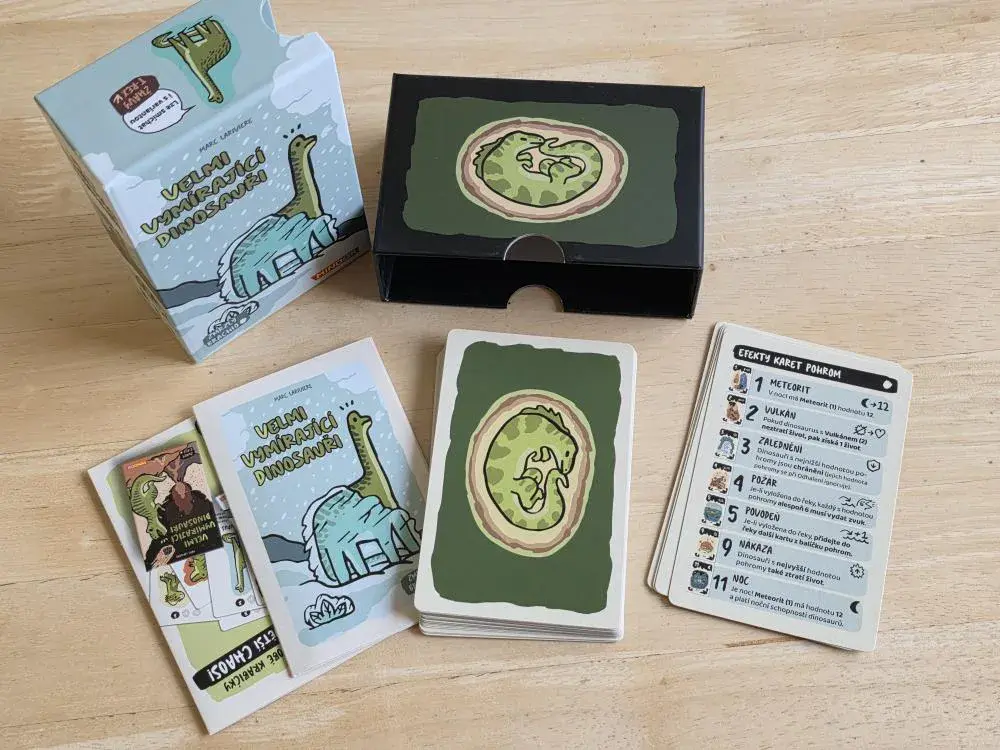 Velmi vymírající dinosauři deskovka