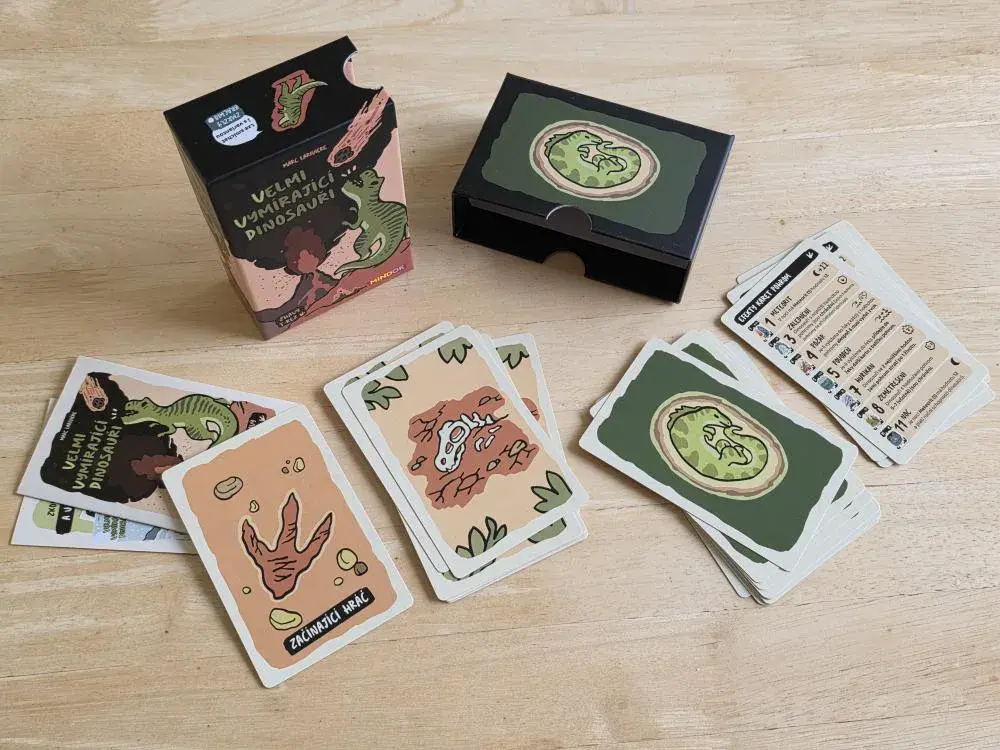 Velmi vymírající dinosauři deskovka