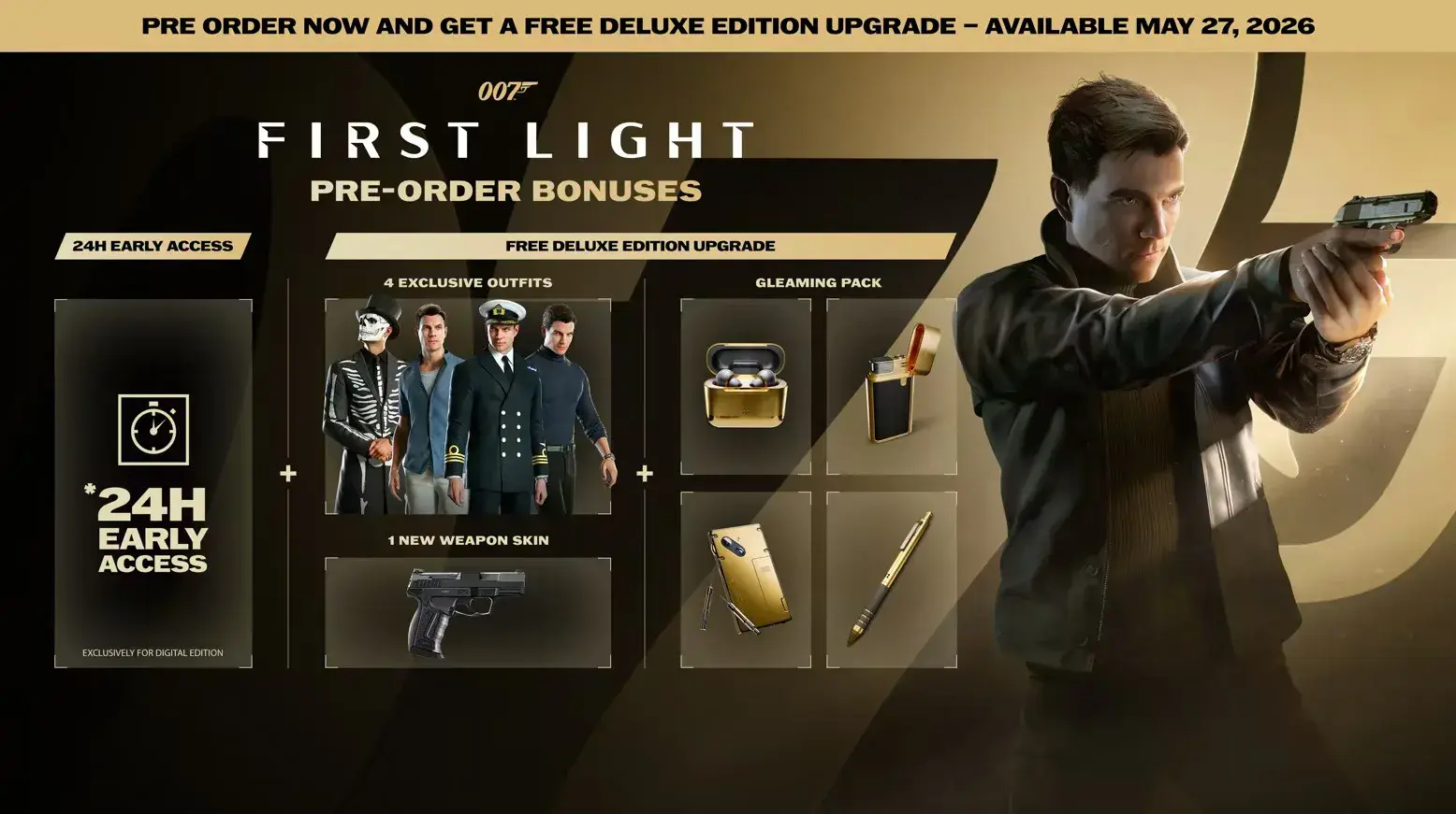 007: First Light – všechno, co o nové bondovce IO Interactive víme 1 007 First Light Pre Order Bonus