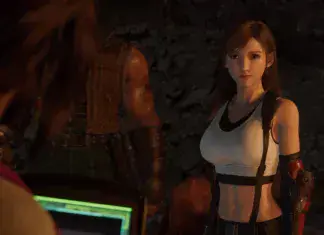 Highwind letící nad krajinou ve světě Final Fantasy VII Remake Part 3