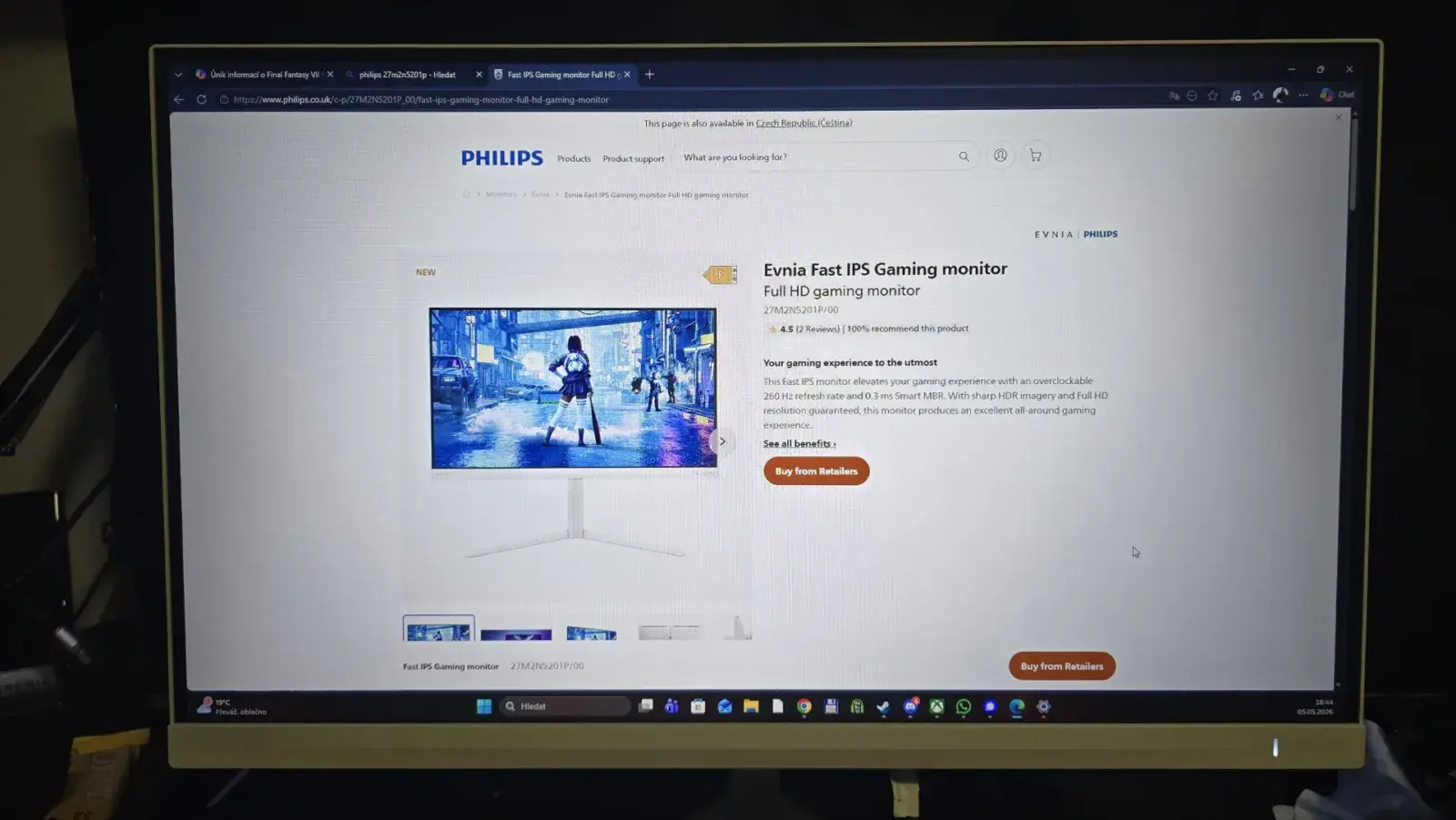 Philips Evnia 27M2N5201P monitor recenze
