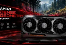 AMD DGF Dense Geometry Format technology RDNA GPU