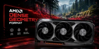 AMD DGF Dense Geometry Format technology RDNA GPU