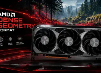AMD DGF Dense Geometry Format technology RDNA GPU
