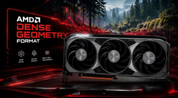 AMD DGF Dense Geometry Format technology RDNA GPU