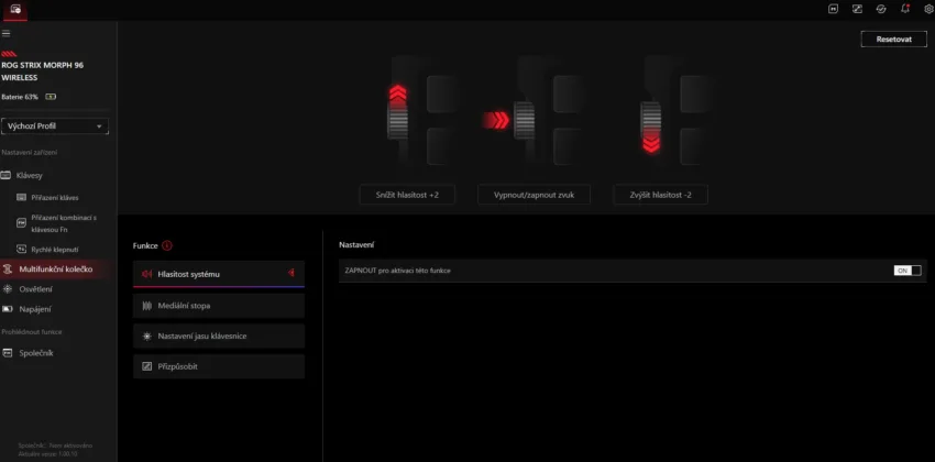 ASUS ROG Strix Morph 96 Wireless kl&aacute;vesnice recenze