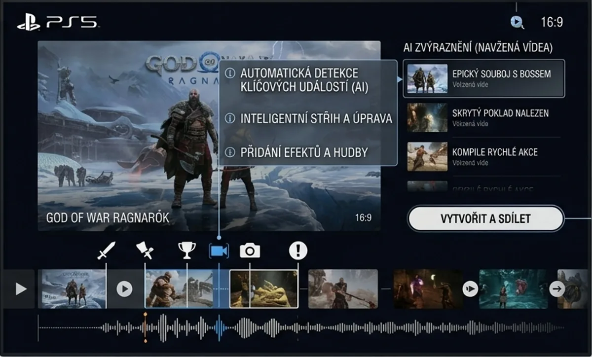 Sony patent na tvorbu AI higlight videí