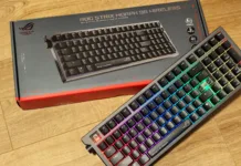 ASUS ROG Strix Morph 96 Wireless klávesnice recenze