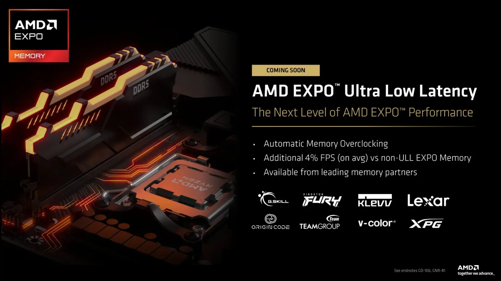 AMD EXPO ULL (Ultra Low Latency) paměti zvyšují herní výkon až o 15 % 2 AMD EXPO ULL