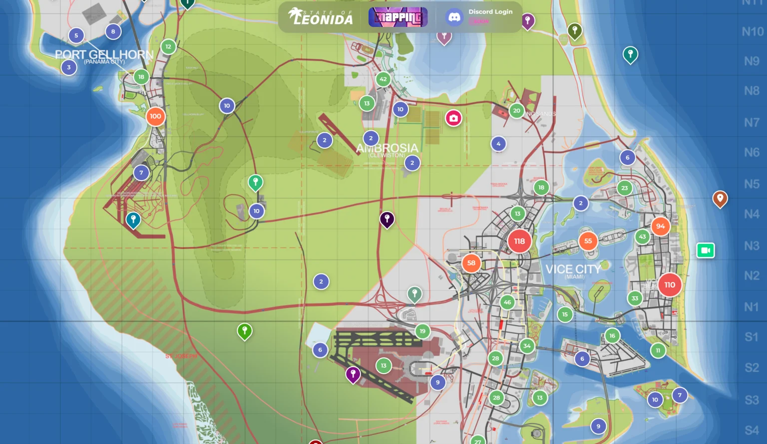 GTA 6 fanouškovská mapa Vice City